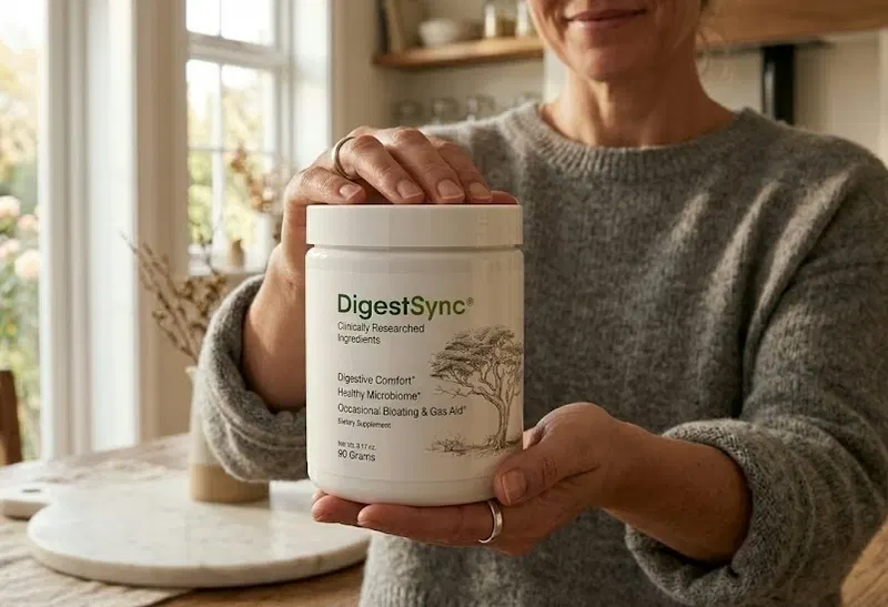 Before and after comparison of bloating discomfort and relief.